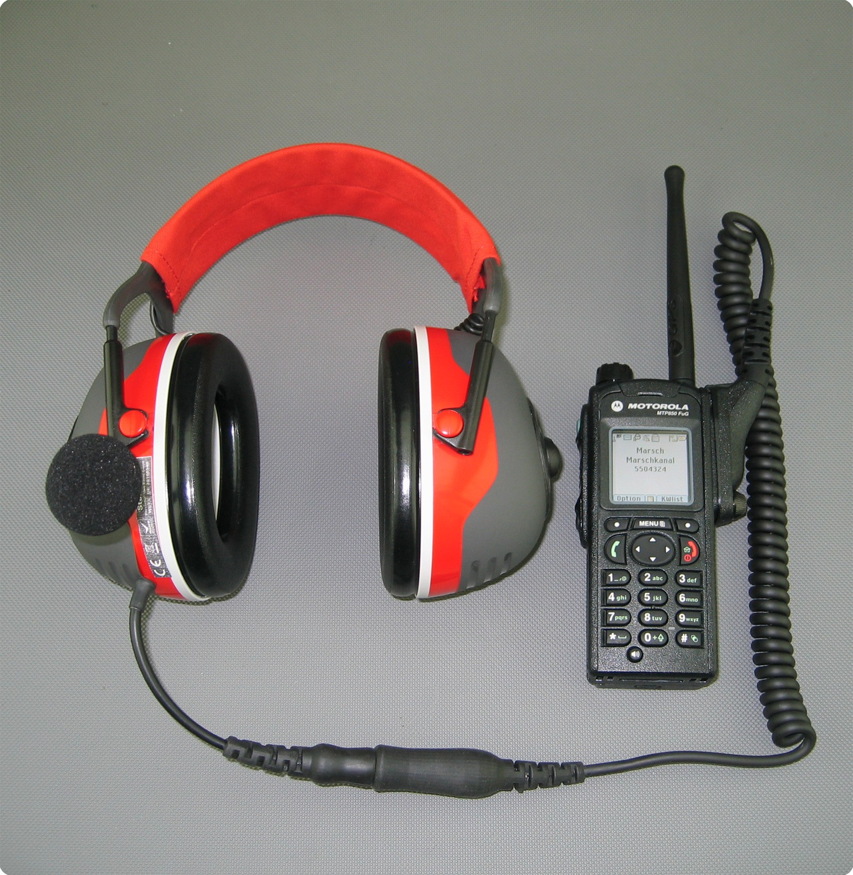 Auriculares para Motorola radio MTP850 con enchufe Peltor, Nexus, Amphenol