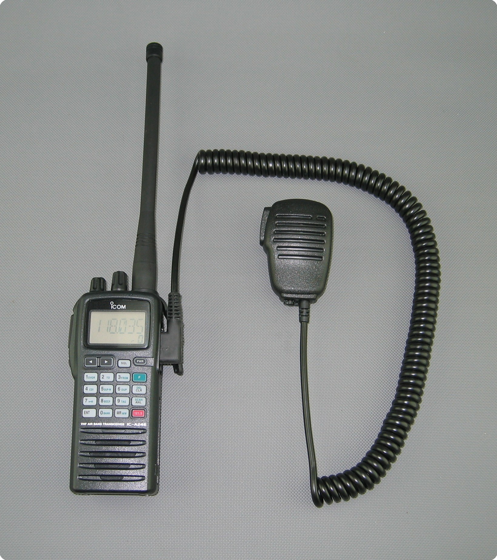 Micrófono para radio de avión Icom IC-A6 IC-A24
