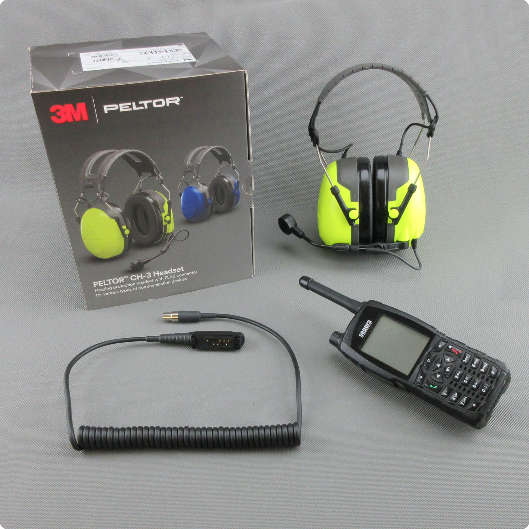 Cable FLX2-101 Sepura STP compatible con Peltor CH-3