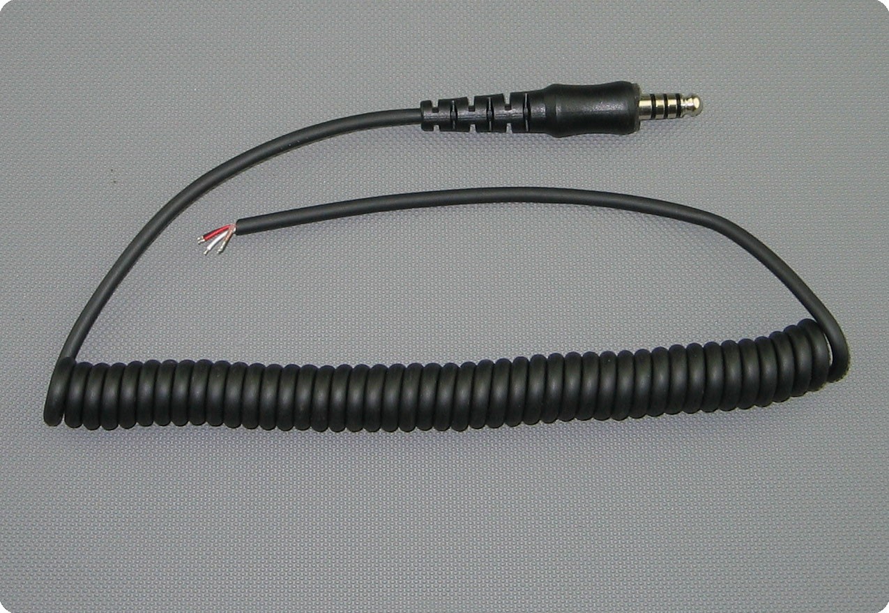 Cable con conector Jack para Peltor con 4 anillos