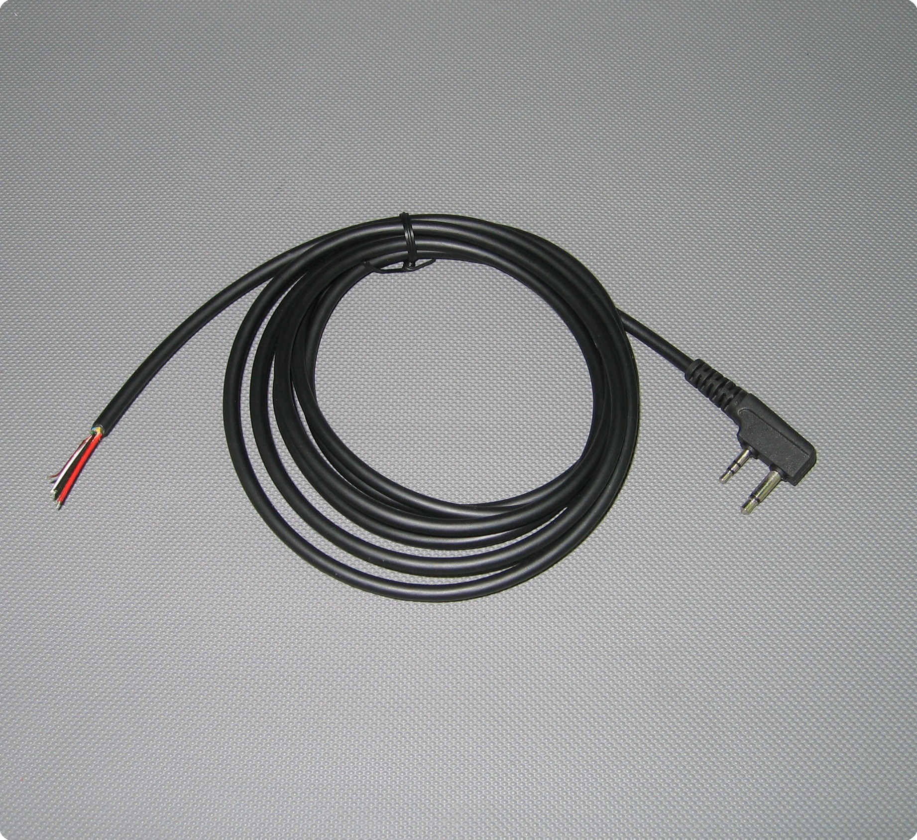 Cable con enchufe doble compatible con Icom® de 4,6 [mm] / 200 [cm]