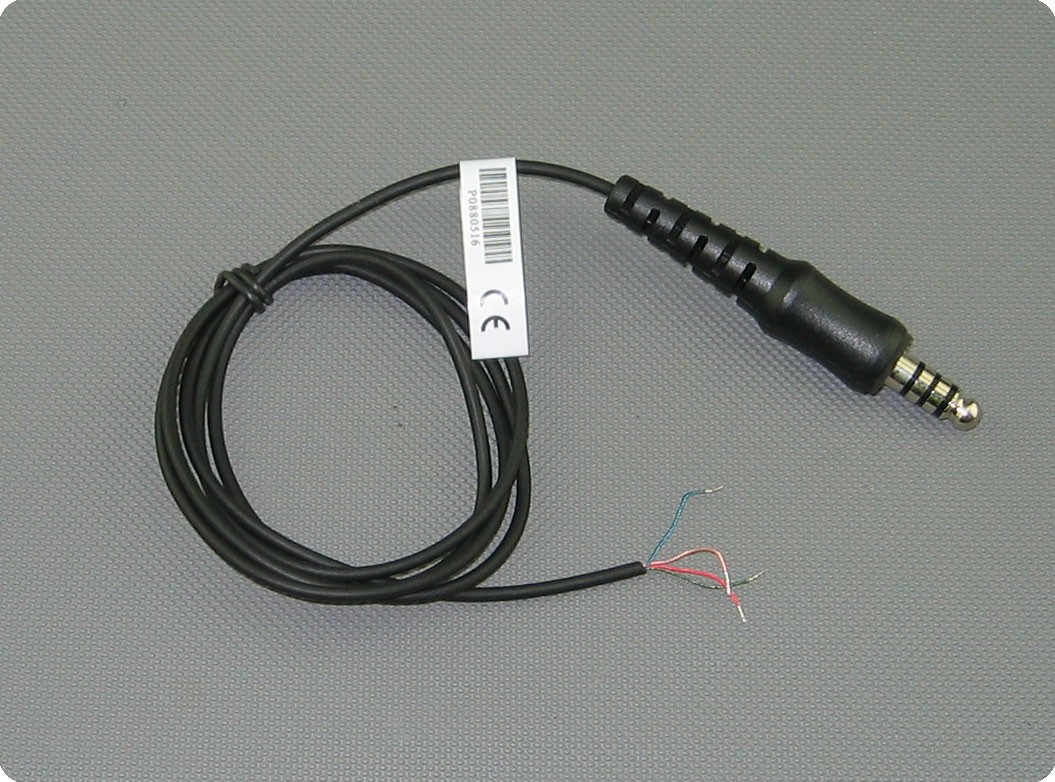 Cable plano con conector Jack de 3 anillos