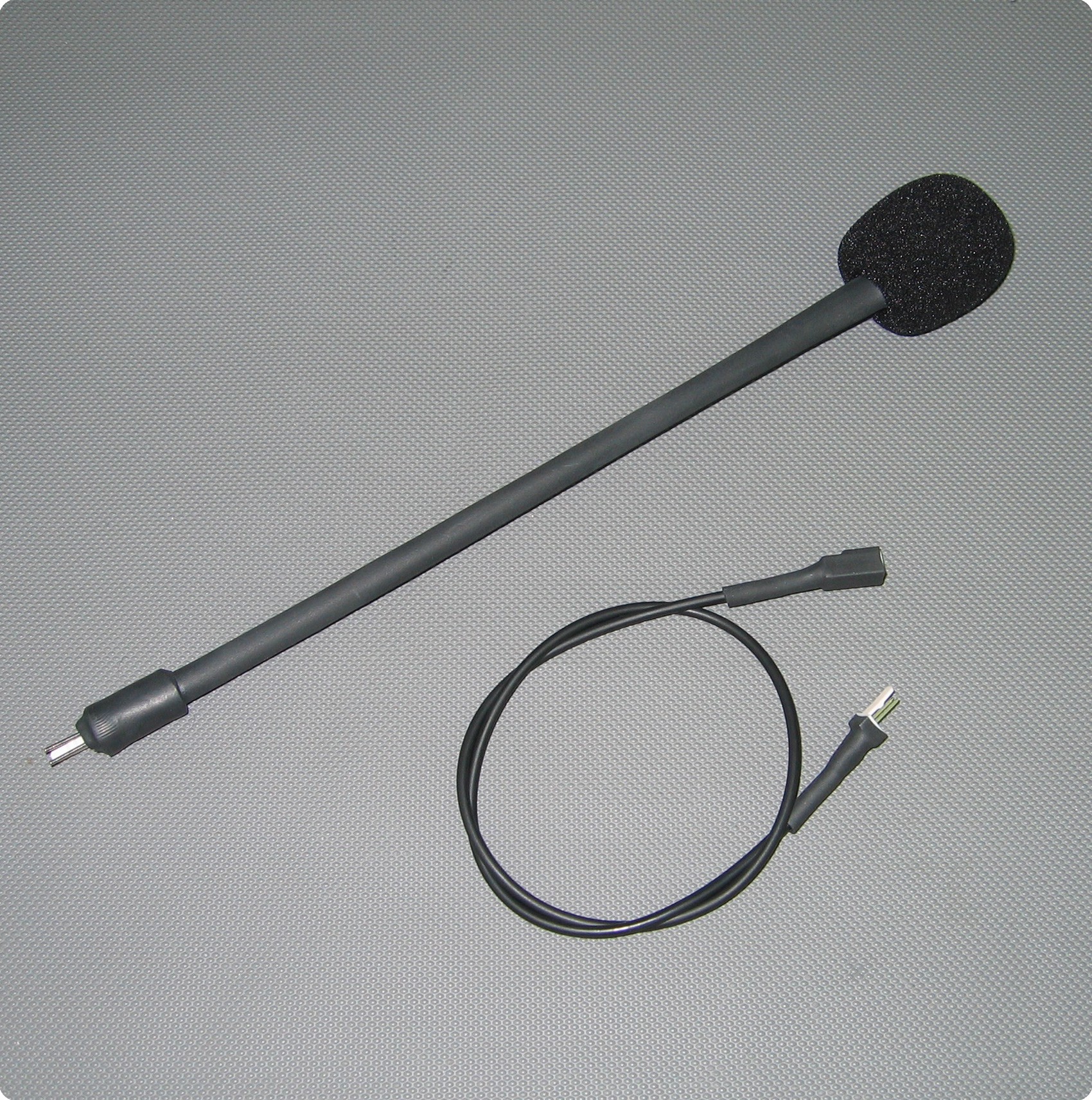 Micrófono eléctrico de cuello de cisne (con cancelación de ruido) compatible con el helicóptero